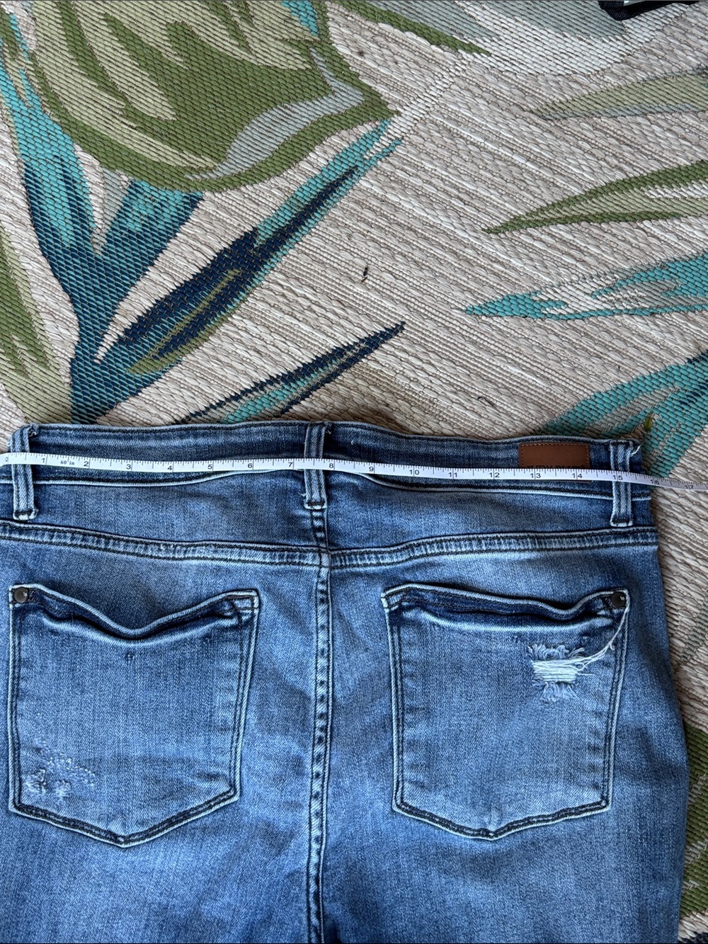 Distressed Blue Judy Blue Women's Flare Jeans - Picture 6 of 11